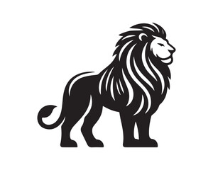 Lion Logo Design Vector Template. 