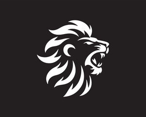 head of a lion vector