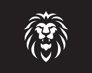 Lion Logo Design Vector Template. Lion Head Logo Icon Vector illustration
