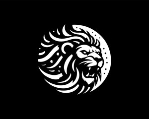 Lion Logo Design Vector Template. Lion Head Logo Icon Vector illustration