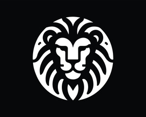 Lion Logo Design Vector Template. Lion Head Logo Icon Vector illustration