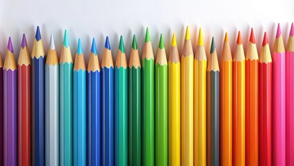 Color pencils in a rendered , art, supplies, creativity, drawing, vibrant, tools, back to school, education
