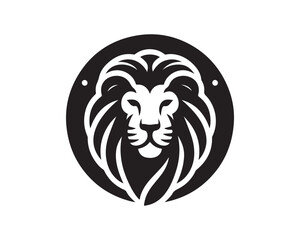 Lion Logo Design Vector Template. Lion Head Logo Icon Vector illustration