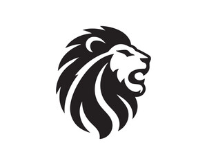 Lion Logo Design Vector Template. Lion Head Logo Icon Vector illustration