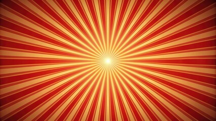 Red Sunburst pattern with a retro sunrise background , sunburst, radial rays, vintage, retro, background, template, graphic,design, red
