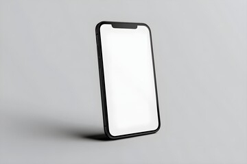 Smartphone mockup side view angle blank