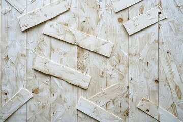 Abstract background of white plywood texture created with generative AI
