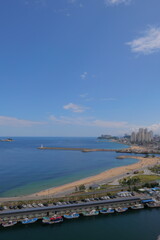 scenery of Sokcho Port on a nice day