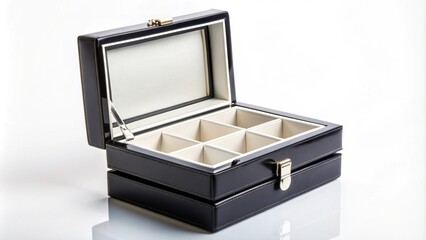 Modern black and white jewelry box, jewelry, modern, black, white, box, accessories, elegant, sleek, contemporary