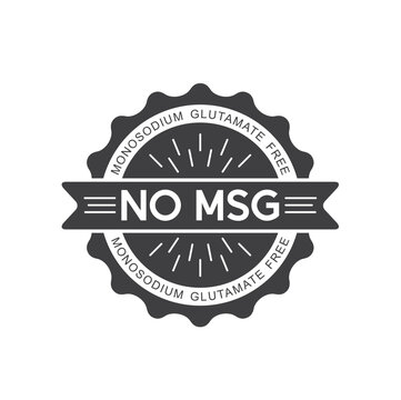 msg free symbol, no msg ingredients, vector art.
