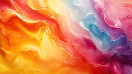 Obraz premium Fluid, swirling patterns of vibrant colors