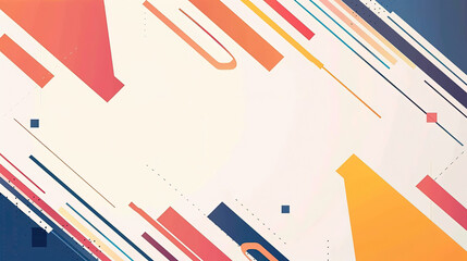 Fototapeta premium flat colorful abstract design background for presentation. PPT background. orange, cream, yellow, and navy background