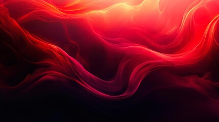 Fototapeta premium Abstract red and black wavy lines create a dynamic and vibrant background, perfect for use in digital design projects, presentations, or marketing materials to convey energy and creativity,