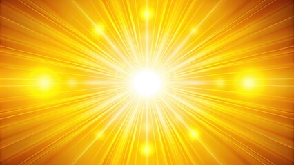 Fototapeta premium A bright yellow sun with vibrant rays , sunshine, sunny, sky, summer, nature, energy, bright, warm, glowing, cheerful, celestial