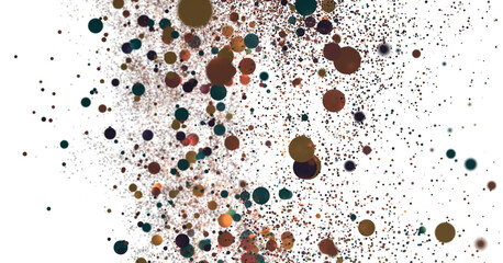 Confetti, paper triangle on the floor, fancy, colorful, celebration party