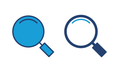 Search icon vector. search magnifying glass icon