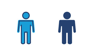 Man icon vector. male icon vector. human symbol