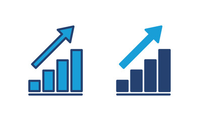 Growing graph Icon. Chart icon. diagram icon