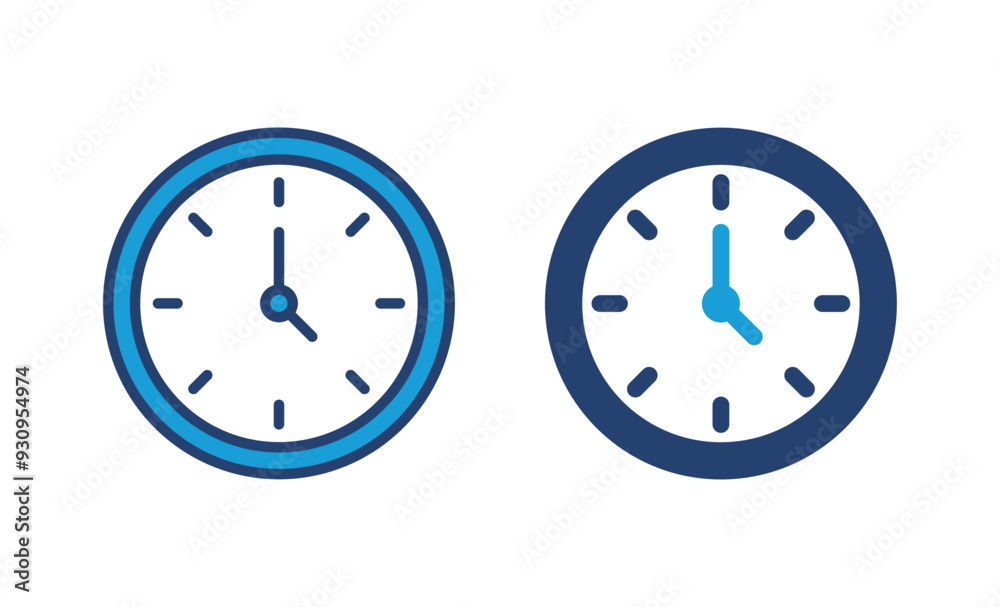 Wall mural clock icon vector. time icon vector. watch icon symbol