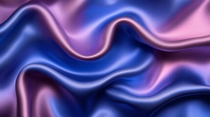 Obraz premium Silky purple and blue fabric with smooth