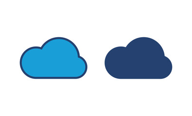 cloud icon vector. cloud vector icon