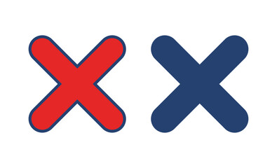 Fototapeta premium Close vector icon. Delete icon vector. cross sign