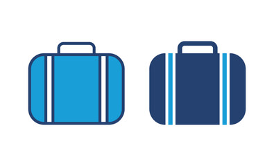 Briefcase icon vector. suitcase icon. luggage symbol.