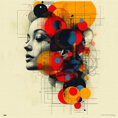 Bold and Vibrant Graphic Poster Design with Dynamic Typography and Contemporary Aesthetic