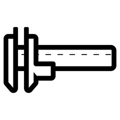 vernier caliper measurement tool icon