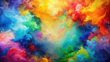 Multicolored abstract painting setting the scene, abstract, vibrant, colors, art, creative, background, artistic, design