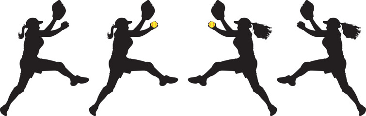 Girls Softball, Baseball Girl Silhouette, Sport Mom, Baseball Players