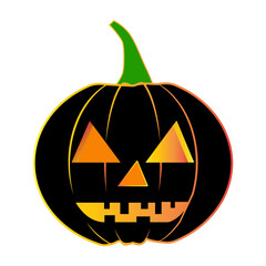 Happy Hallowen icon vector. silhouette house and moon