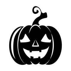 Happy Hallowen icon vector. silhouette house and moon