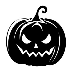 Happy Hallowen icon vector. silhouette house and moon