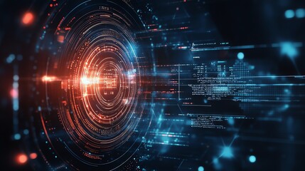 Obraz premium Abstract Digital Technology Background