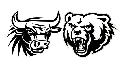 Fototapeta premium Bull vs Bear