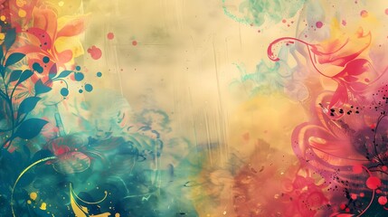 Colorful vintage organic background