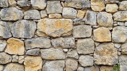 Fototapeta premium Texture of a stone wall. Old castle stone wall texture background. Stone wall as a background or texture. Part of a stone wall, for background or texture , ai