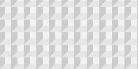 Minimal vector cubes geometric tile and mosaic wall grid retro digital hexagon technology wallpaper background. white and gray block cube structure backdrop square triangle texture vintage design.