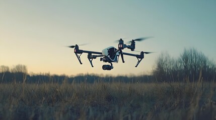 Slow motion footage of flying quadcopter - DJI Inspire