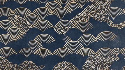 青海波模様のエレガントテクスチャ6