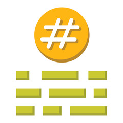 Fototapeta premium Tag Article Icon