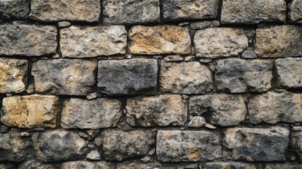Obraz premium Texture of a stone wall. Old castle stone wall texture background. Stone wall as a background or texture. Part of a stone wall, for background or texture , ai