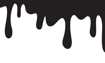 chocolate dripping on white background, vector eps 10