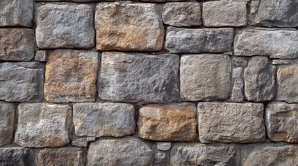 Fototapeta premium Texture of a stone wall. Old castle stone wall texture background. Stone wall as a background or texture. Part of a stone wall, for background or texture , ai