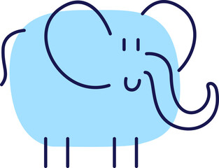 Shape Line Animal Illustration