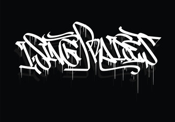 I SING PRAISES graffiti tag style design