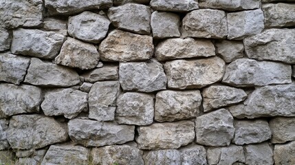 Fototapeta premium Texture of a stone wall. Old castle stone wall texture background. Stone wall as a background or texture. Part of a stone wall, for background or texture , ai