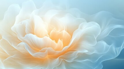 Soft Abstract Floral Petal Layers in Pastel Colors