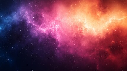 Naklejka premium A vibrant nebula in the vast expanse of space, featuring a stunning interplay of colors and textures, creating a sense of wonder and mystery.